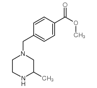 4-(3-甲基哌嗪-1-甲基)苯甲酸甲酯结构式