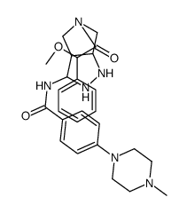 4-(4-甲基-1-哌嗪基)-N-[1,4,5,6-四氢-5-[(2S)-2-甲氧基-2-苯基乙酰基]吡咯并[3,4-c]吡唑-3-基]苯甲酰胺结构式