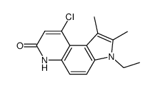 9-Chloro-1,2-dimethyl-3-ethyl-3,6-dihydro-pyrrolo[3,2-f]quinolin-7-one Structure