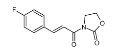 3-[3-(4-fluorophenyl)prop-2-enoyl]-1,3-oxazolidin-2-one Structure
