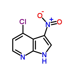 4-氯-3-硝基-1H-吡咯并[2,3-B]吡啶结构式