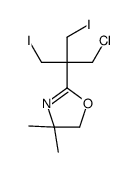 2-[1-chloro-3-iodo-2-(iodomethyl)propan-2-yl]-4,4-dimethyl-5H-1,3-oxazole结构式