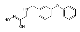 N-hydroxy-2-[(3-phenoxyphenyl)methylamino]acetamide结构式