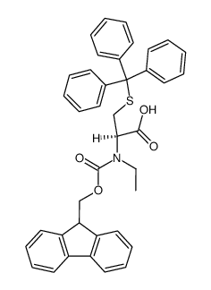 FMOC-N-ethyl-Cys(Trt)-OH Structure