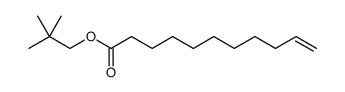 10-Undecenoic acid, 2,2-dimethylpropyl ester Structure