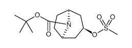 8-Azabicyclo[3.2.1]octane-8-carboxylic acid, 3-[(methylsulfonyl)oxy]-, 1,1-dimethylethyl ester, (3-endo)结构式