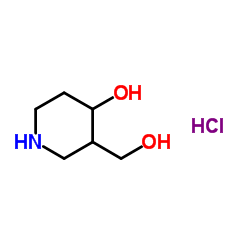 3-(Hydroxymethyl)piperidin-4-ol hydrochloride Structure