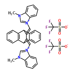 11,12-双[N-甲基-1H-苯并咪唑-3-亚甲基]-9,10-二氢-9,10-乙基蒽双(三氟甲磺酸盐)图片