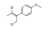 1-(1,3-dichlorobut-2-en-2-yl)-4-methoxybenzene结构式