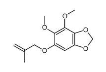 4,5-dimethoxy-6-(2-methylprop-2-enoxy)-1,3-benzodioxole Structure