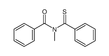 N-Benzoyl-N-methyl-thiobenzoesaeureamid Structure