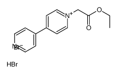 ethyl 2-(4-pyridin-1-ium-4-ylpyridin-1-ium-1-yl)acetate,dibromide结构式