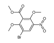 methyl 3-bromo-2,6-dimethoxy-5-nitrobenzoate Structure