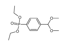 diethyl (4-(dimethoxymethyl)phenyl)phosphonate结构式