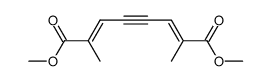 2,7-dimethyl-octa-2t(),6t()-dien-4-ynedioic acid dimethyl ester结构式