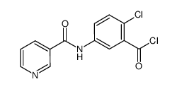 2-chloro-5-(nicotinamido)benzoyl chloride Structure