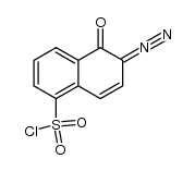 1,2-萘醌-2-二叠氮-5-磺酰氯结构式