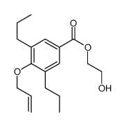2-hydroxyethyl 4-prop-2-enoxy-3,5-dipropyl-benzoate结构式