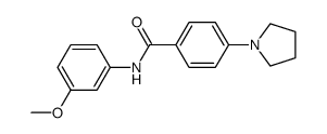 N-(3-methoxy-phenyl)-4-pyrrolidin-1-yl-benzamide结构式