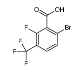 6-溴-2-氟-3-三氟甲基苯甲酸结构式