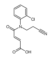 4-[2-chloro-N-(2-cyanoethyl)anilino]-4-oxobut-2-enoic acid Structure