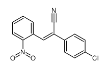 (Z)-2-(4-chlorophenyl)-3-(2-nitrophenyl)prop-2-enenitrile结构式