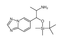 1-([1,2,4]噻唑并[1,5-a]吡啶-6-基)-1-((叔丁基二甲基甲硅烷基)氧基)丙烷-2-胺结构式