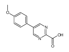 5-(4-methoxyphenyl)pyrimidine-2-carboxylic acid结构式