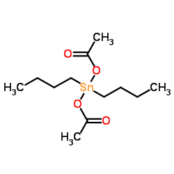 Diacetoxy(dibutyl)stannane structure