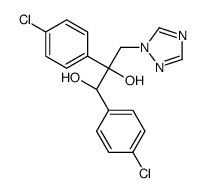 (1R,2R)-1,2-bis(4-chlorophenyl)-3-(1,2,4-triazol-1-yl)propane-1,2-diol结构式