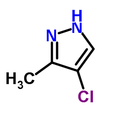 4-氯-3-甲基-1H-吡唑结构式