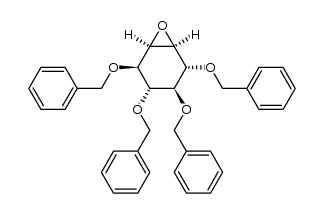 (+)-(1S,2R,3S,4S,5R,6R)-2,3,4,5-tetrakisbenzyloxy-7-oxabicyclo[4.1.0]heptane Structure