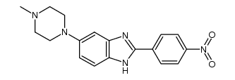 5-(4-methylpiperazin-1-yl)-2-(4-nitrophenyl)-1H-benzo[d]imidazole结构式