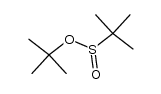2-methyl-2-propyl 2-methyl-2-propanesulfinate结构式