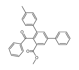2-Benzoyl-3-(4-methylphenyl)-5-phenyl-benzoesaeure-methylester结构式
