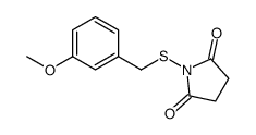 1-[(3-methoxyphenyl)methylsulfanyl]pyrrolidine-2,5-dione Structure