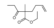 ethyl 2-methyl-2-propanoylhex-5-enoate结构式