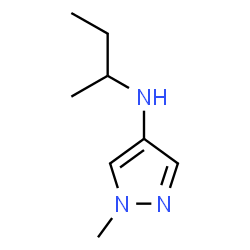 N-(仲丁基)-1-甲基-1H-吡唑-4-胺结构式