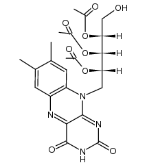 O2',O3',O4'-Triacetyl-riboflavin结构式