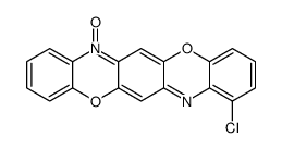1-chloro-7-oxido-[1,4]benzoxazino[2,3-b]phenoxazin-7-ium结构式
