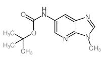 叔丁基3-甲基-3H-咪唑[4,5-b] 吡啶-6-氨基甲酸酯结构式
