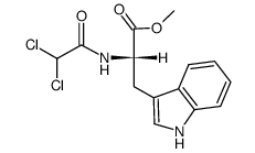 (-)-dichloroacetyl tryptophan methyl ester结构式