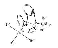 [Au(III)2(bis(diphenylphosphino)methane)Br6] Structure