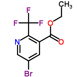 5-溴-2-(三氟甲基)-3-吡啶羧酸乙酯结构式