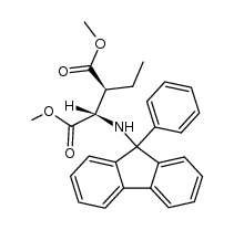 (2S,3S)-dimethyl 2-N-(9-phenylfluorenyl)-3-ethyl-L-aspartate Structure