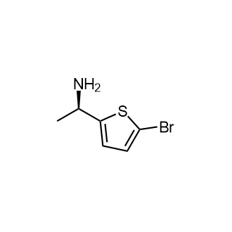 (R)-1-(5-溴噻吩-2-基)乙-1-胺结构式