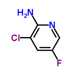 3-氯-5-氟吡啶-2-胺结构式