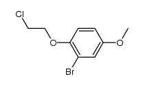 2-bromo-1-(2-chloroethoxy)-4-methoxybenzene结构式