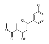 (Z)-5-氯-5-(3-氯苯基)-3-羟基-2-亚甲基-4-戊二酸甲酯结构式