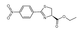 ethyl 2-(4-nitrophenyl)thiazoline-4-carboxylate结构式